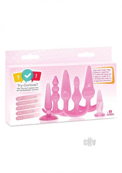 Try Curious Anal Plug Kit Pink