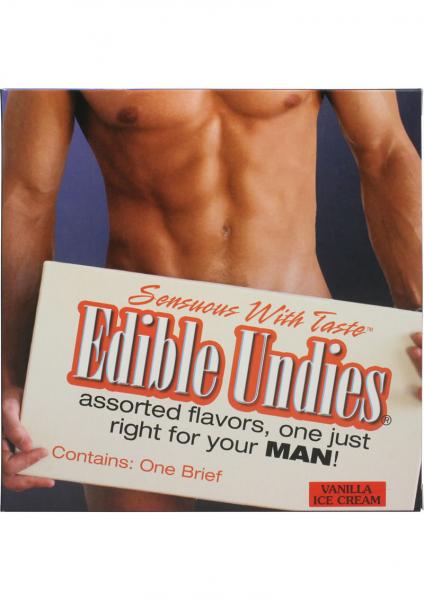 Sensuous With Taste Edible Undies Male Vanilla Ice Cream