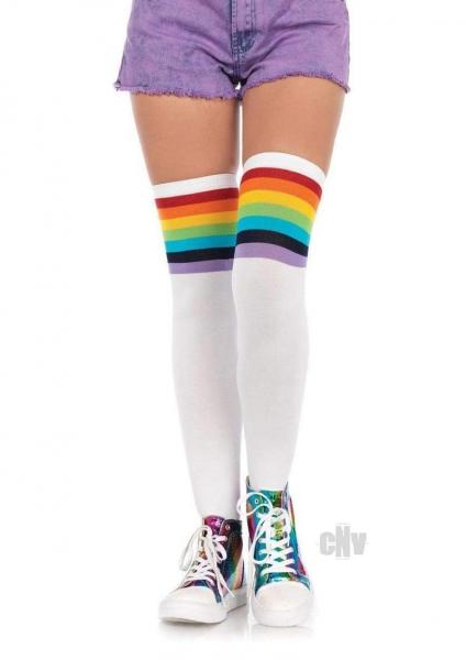 Over The Rainbow Opaque Thigh High