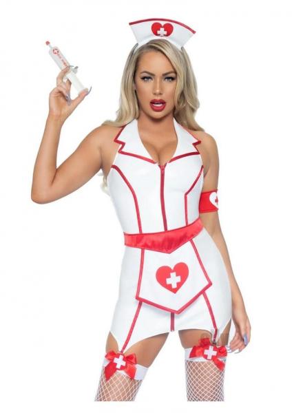 Er Hottie Vinyl 4pc Xs Wht/red