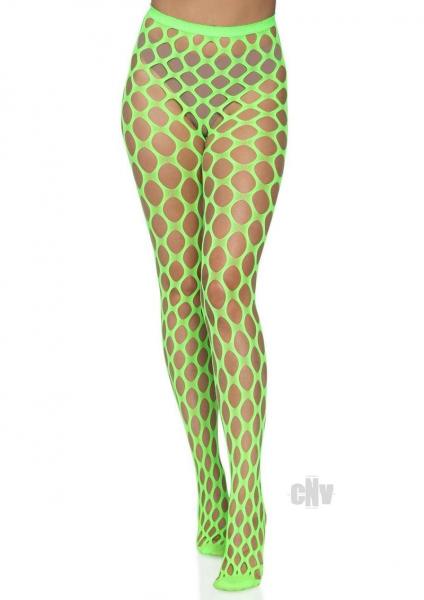 Jumbo Pothole Net Tights Os Neon Green