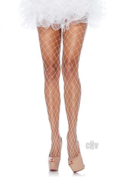 Fence Net Pantyhose Os White