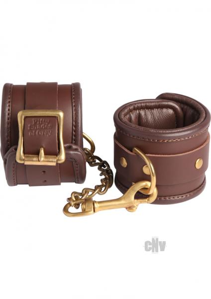 Fifty Shades Red Room Brown Wrist Cuffs