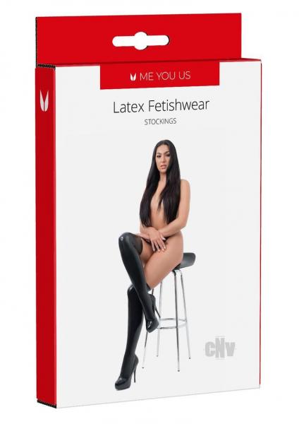 Myu Latex Stockings Md Black