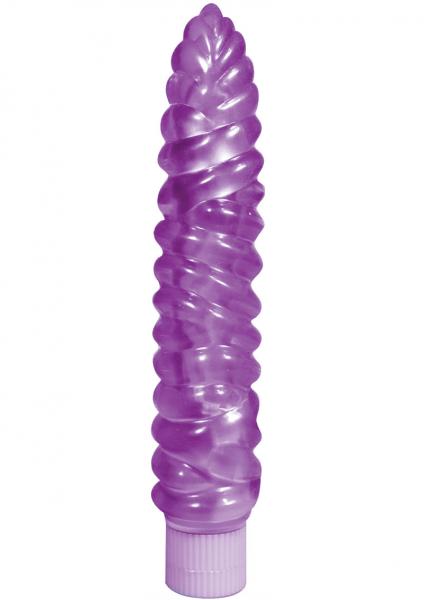 Spiral Torpedo Vibrator 7.5 Inch Purple