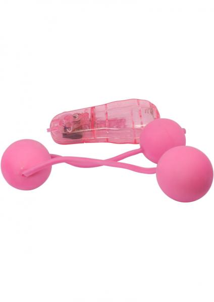 Real Skin Vibrating Ben Wa Balls - Pink