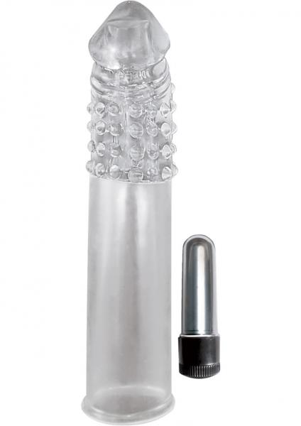 Vibrating Penis Extender Clear 7.5 Inch