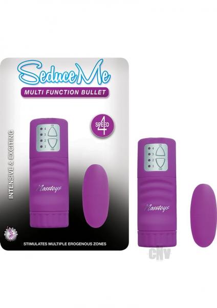 Seduce Me Multi Function Bullet Vibrator Purple