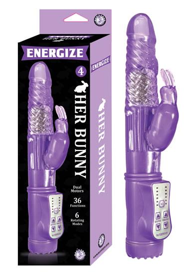 Energize Her Bunny 4 Rabbit Vibrator Purple