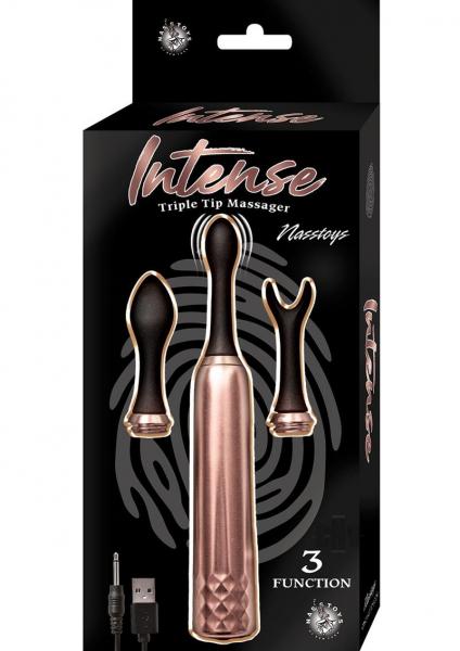 Intense Triple Tip Massager Rose Gold