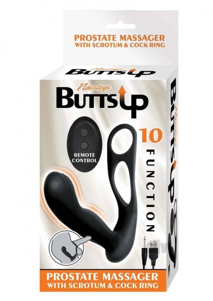 Butts Up P-massage W/ C-ring  Black