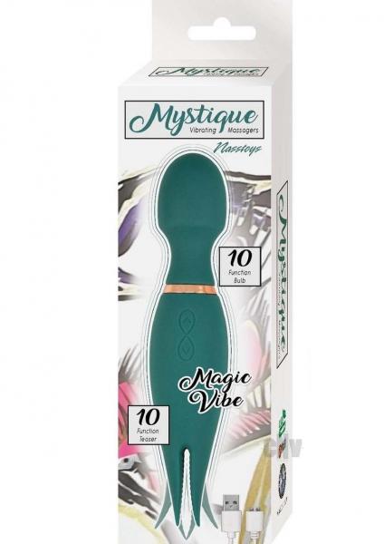 Mystique Vibe Massager Magic Wand Green