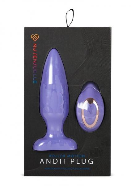 Sensuelle Andii Plug W/roller  Ult Viol