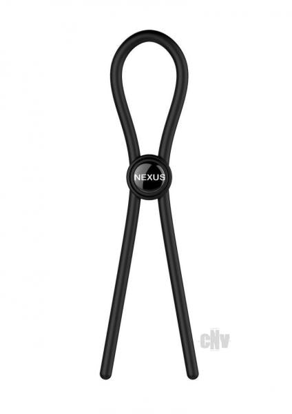 Forge Single Lasso Cock Ring Black