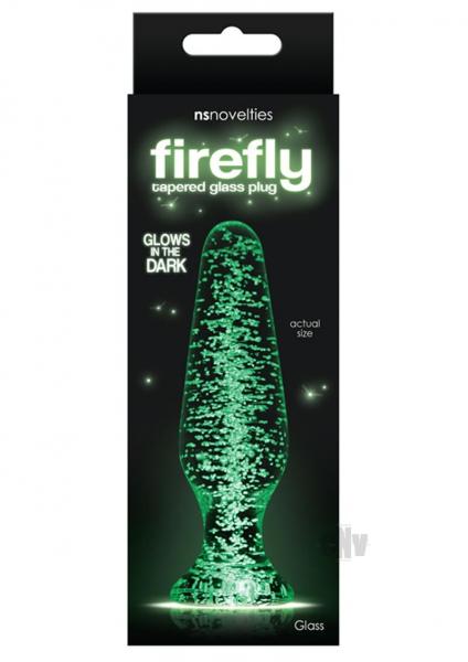 Firefly Clear Glass Plug Tapered Glow in the Dark