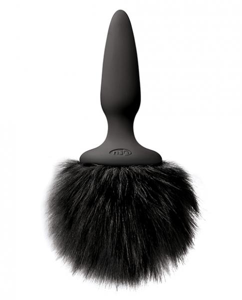 Bunny Tails Mini Anal Plug Black