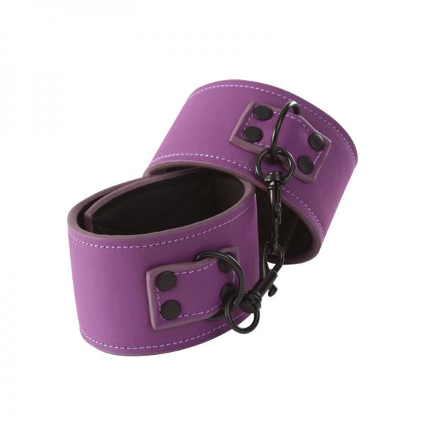 Lust Bondage Wrist Cuffs Purple