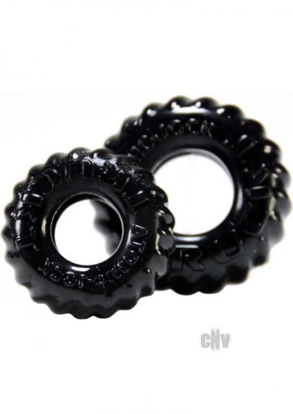 Oxballs Truckt Cock & Ball Ring Black 2 Pack