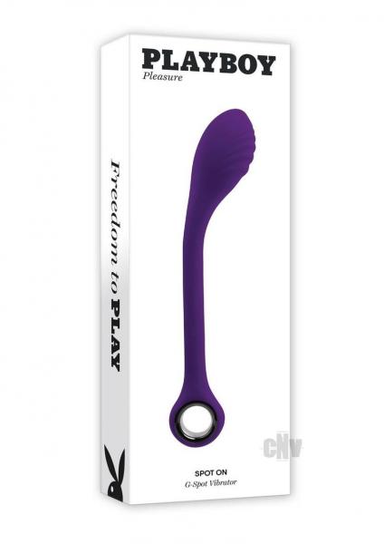 Playboy Spot On Rechareable Silicone G-Spot Vibrator – Purple