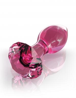 Icicles No 79 Pink Glass Massager Gem End