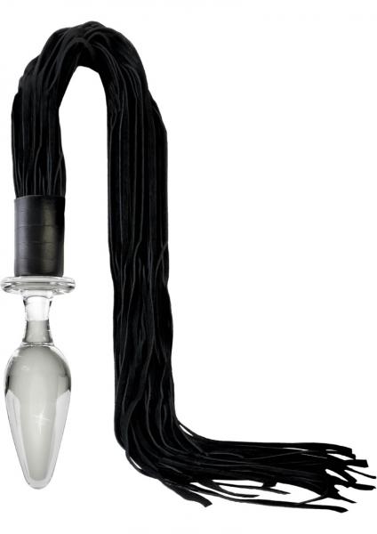 Icicles No 49 Glass Anal Plug With Flogger 23.5 Inch