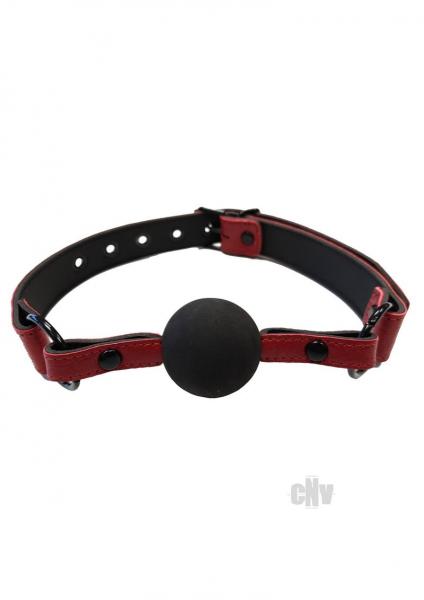 Rouge Anaconda Ball Gag Burgundy Black