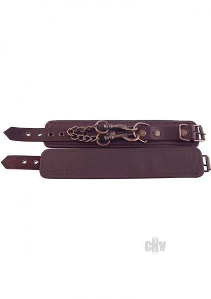 Rouge Plain Wrist Cuffs Brown