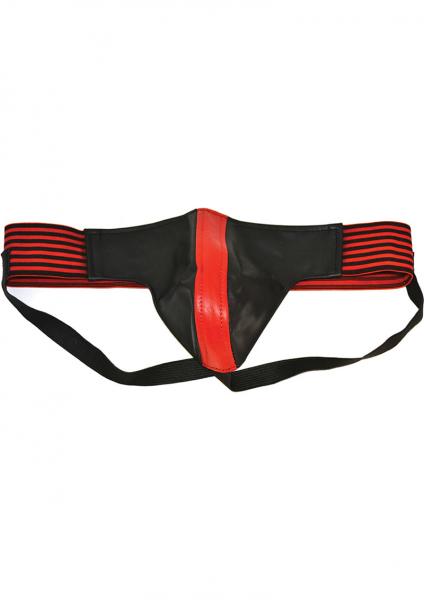 Rouge Jock With Stripes Medium Red Black