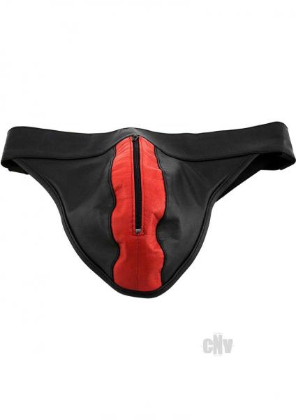 Rouge Zip Lux Jock Blk/red Medium