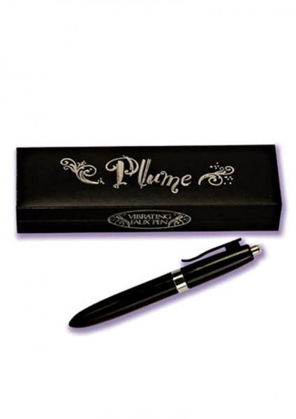 Plume Vibrating Faux Pen Vibrator Waterproof Black