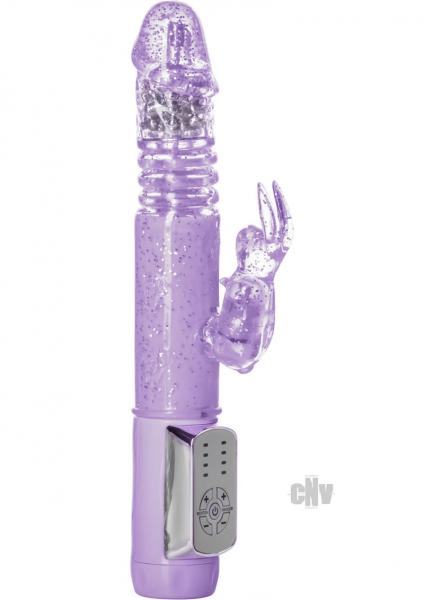 Petite Thrusting Jack Rabbit Vibrator Purple