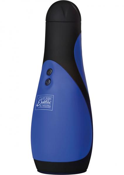 Apollo Power Stroker Masturbator 8.5 Inch - Blue