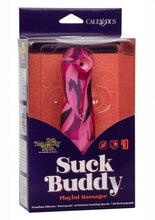 Naughty Bits Suck Buddy Playful Rechargeable Silicone Massager – Pink/Purple