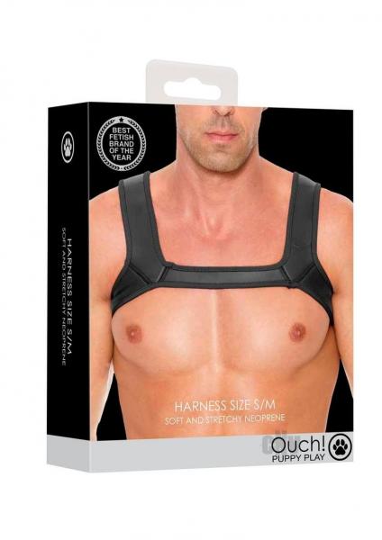 Ouch Neoprene Harness S/m Black