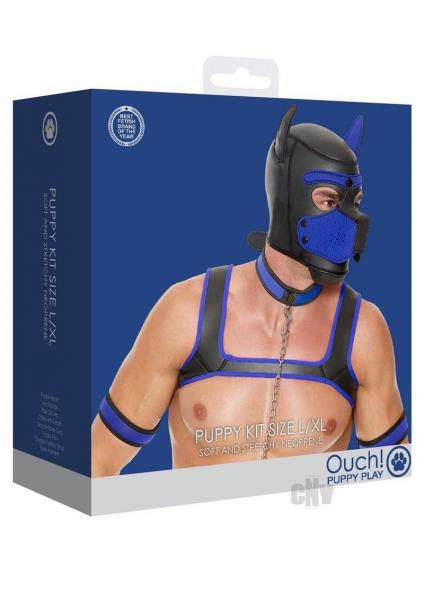 Ouch Neoprene Puppy Kit L/xl Blue