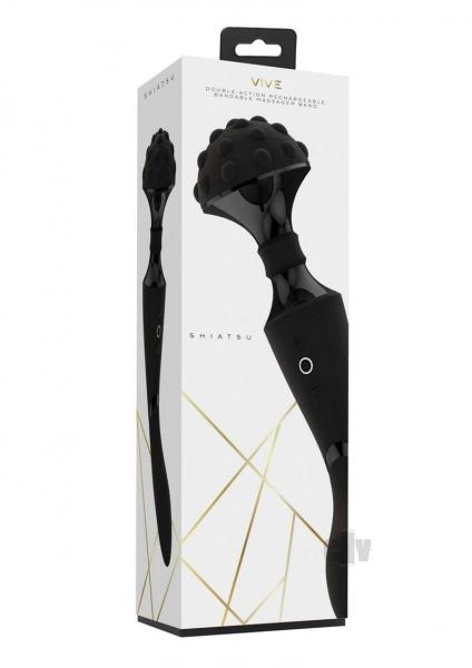 Vive Shiatsu Bendable Wand Black