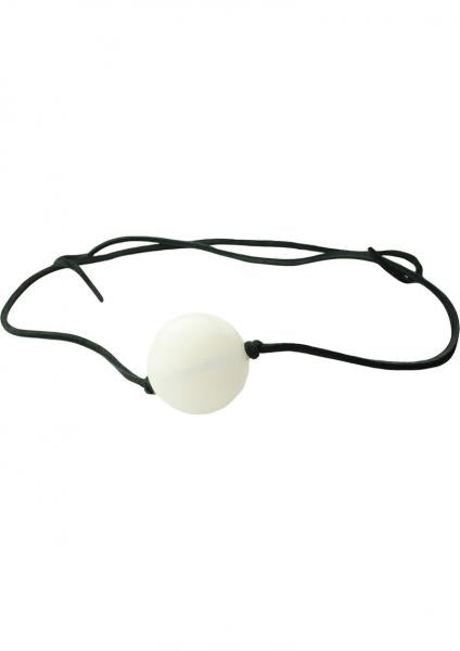 Thong Plastic Ball Gag 1.75 Inch - White