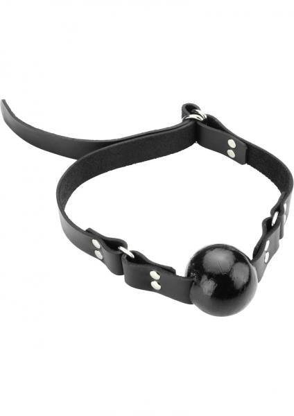 Small Ball Gag With D Ring 1.5 Inch Black