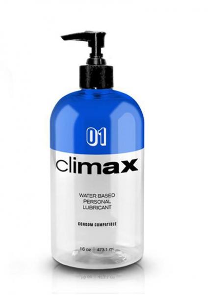 Climax 01 Condom Compatible Water Based Lubricant 16oz