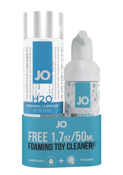 JO H2O Classic Lube 4oz + Free Travel Toy Cleaner