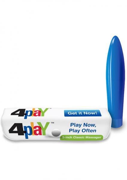 4 Play Massager 5 Inch - Blue