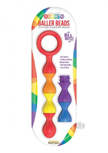 Rainbow Baller Beads