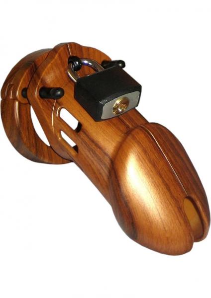 CB 6000 Designer Collection Male Chastity Device Wood Finish