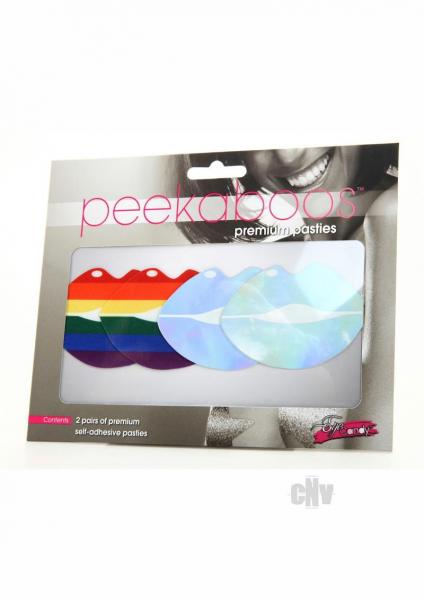 Peekaboo Pride Lips Rainbow