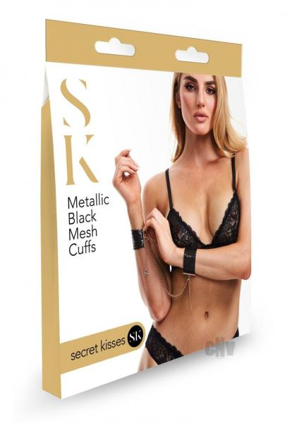 Sk Metallic Black Mesh Cuffs