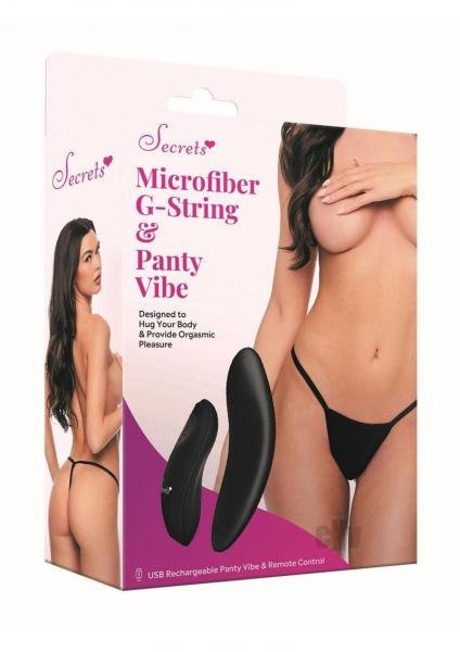 Sk Microfibe Gstring Panty Vibe Os Black