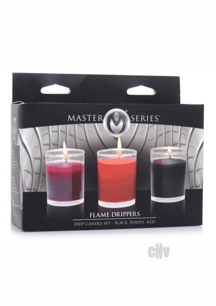 Ms Flame Drippers Candle Set Red/black