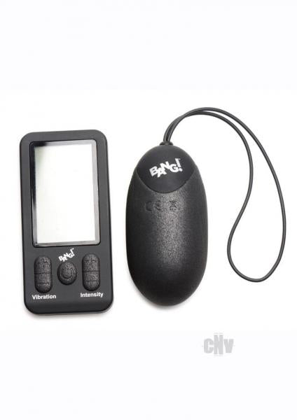 Bg 25x Silicone Xl Egg W/remote Black