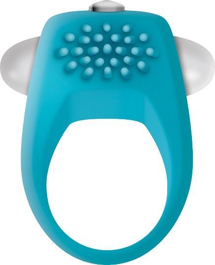 The Teal Tickler Vibrating Cock Ring