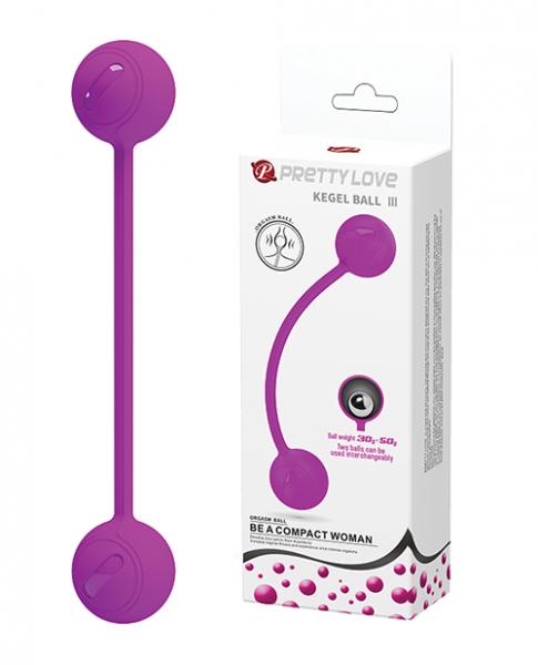 Pretty Love Weighted Silicone Kegel Ball Iii - Fuchsia